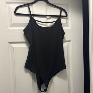 White Birch Elegant Black Bodysuit